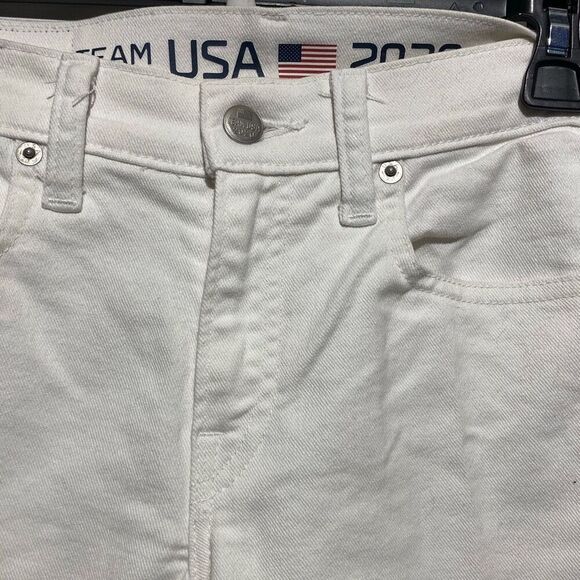 Polo Ralph Lauren Women's White 2020 Team US Olympics Denim Jeans Size 2 - Picture 5 of 14